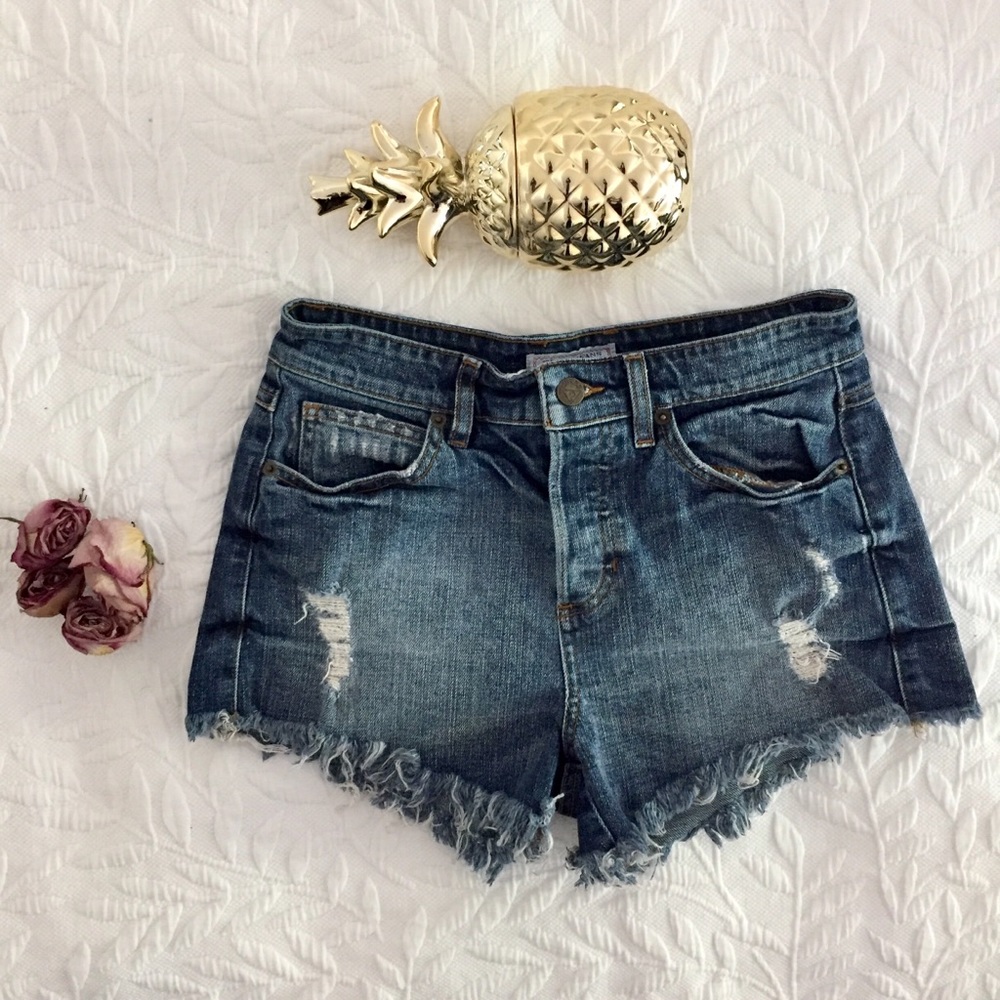 GUESS JEANS 1981 High-rise Cutoff Shorts